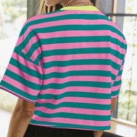 Top Corto Personalizado de Alta Calidad con Logotipo Impreso, Transpirable, de Satén, para Mujeres Adultas, Otoño, Verano, Invierno, Bordado Digital
