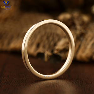 Piedra de laboratorio de oro amarillo liso de banda lisa de 3 gramos - Product Image 2