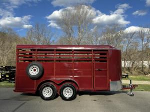 Nouvelles remorques pour bétail, remorque semi-remorque avec clôture, capacité de charge maximale de 1001 à 2000 kg, taille 16LS (16'7') pour le transport de bétail, bovins - Product Image 2