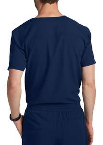 Top Summer Men's Anti-Wrinkle Medical Nursing Hospital Scrub Set Clinic Set con Jogger Pants y uniformes para uso en salón de belleza - Product Image 3