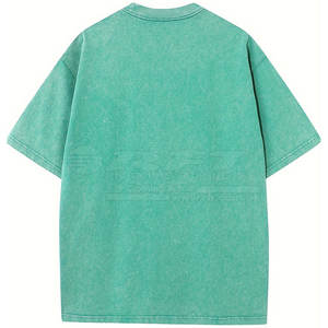 T-shirts à épaules tombantes élégants pour hommes avec un design imprimé minimaliste parfait pour le streetwear et l'utilisation estivale de t-shirts à épaules tombantes - Product Image 2