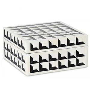 Cajas decorativas de hueso con combinación de blanco y negro Cajas de hueso en Estados Unidos Decoración del hogar Artwares indios - Product Image 4