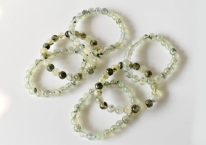 Natural Bulk Selling Phrenite Green Color Crystal 8mm Round Healing <b>Beaded</b> <b>Bracelet</b> for Meditation Jewelry - Product Image 4
