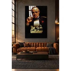 Stampa su Tela del Film <span class=keywords><strong>Il</strong></span> <span class=keywords><strong>Padrino</strong></span> con Don <span class=keywords><strong>Corleone</strong></span> - Product Image 2