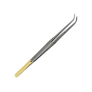 Pinces chirurgicales et vétérinaires Gerald à pointes courbes de 1,2 mm, étiquette demi-or, pinces à tissus Gerald en carbure de tungstène par Surgiright - Product Image 6