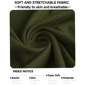 Men <b>Mock</b> <b>Turtleneck</b> Long Sleeve Shirt Custom Fit OEM ODM Cotton Layer Pullover Warm Casual Top Direct Factory Supply - Product Image 5