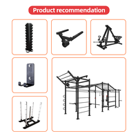 Équipement d'exercice de musculation Rangées de gymnastique Pousse 3 "X 3" Power Rack Bras de levier réglables Bras de brouilleur