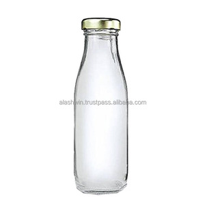 High quality Empty transparent 1000ml 750ml 500ml high flint juice drink beverage mineral water glass bottle with air tight lid