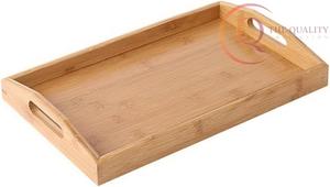 Classic Rectangular Wooden Serving Tray <b>for</b> Daily Serving and <b>Decorative</b> Purposes - Product Image 6