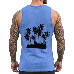 Camiseta sin Mangas para Hombre, de Moda, Suave, Cómoda, Tejida, Transpirable, de Algodón, para Verano, Playa, Vacaciones, Uso Casual - Product Image 6