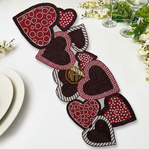 Chemin de table en verre brodé à la main de luxe de 36 pouces pour les commandes en gros de mariage - Product Image 2