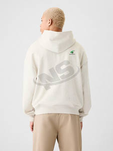 เสื้อมีฮู้ดแฟชั่นสำหรับผู้ชายเสื้อมีฮู้ดผ้าคอตตอนผสมทรงสลิมฟิตพร้อมโลโก้ตามสั่ง - Product Image 3