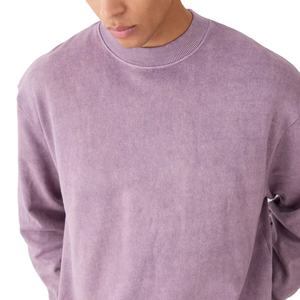 Fabrication professionnelle hommes lavage à l'acide sweats poids lourd 100% coton polaire sweats goutte épaule Boxy Fit sweats - Product Image 6