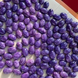 Charoite ธรรมชาติอัญมณีแร่สีม่วงทรงหลวมสำหรับทำเครื่องประดับ - Product Image 3