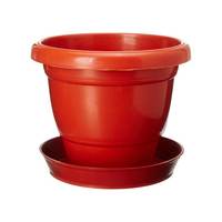 Bandeja de Plástico Resistente de Alta Calidad para Macetas, Estilo Moderno y Elegante, para Uso en Interiores y Exteriores, Color Terracota, Logotipo Personalizado
