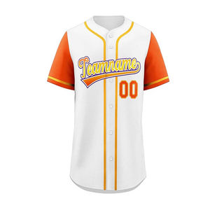 Camiseta sublimada transpirable de diseño personalizado de alta calidad, servicio OEM, ropa deportiva para todos los equipos para jugadores de béisbol y softbol - Product Image 2