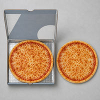 Boîte à pizza en carton ondulé avec doublure en aluminium, disponible en 7, 8, 9, 10, 12 pouces et toutes tailles personnalisées pour la vente en gros, la livraison à emporter et l'impression OEM sur mesure.