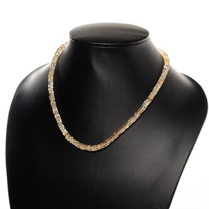 Collar de cuentas Citrine Heishi, collar de cuentas con forma de neumático Citrine Heishi de alta calidad, Gargantilla hecha a mano con piedras preciosas naturales - Product Image 4