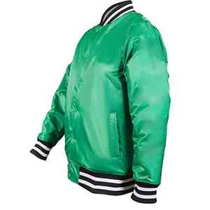 Veste universitaire en satin personnalisée pour hommes, fabriquée avec un tissu lisse, des coutures de qualité supérieure, une doublure chaude et un aspect élégant et élégant - Product Image 2