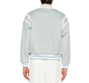 Chaqueta universitaria de lana personalizada para hombre, informal de invierno de alta calidad con mangas largas, de talla grande, al por mayor - Product Image 2