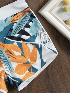 Taille haute écologique femmes Bikini ensemble 2022 Push up maillot de bain imprimé licou maillots de bain été vêtements de plage - Product Image 4