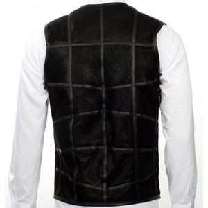 Gilet en cuir léger de haute qualité pour hommes avec logo personnalisé, style décontracté, respirant, pour l'hiver à bas prix - Product Image 3