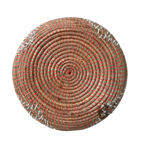 Cesta de plato de algas marinas hecha a mano de Vietnam, mimbre de bambú decorativo, colgante de pared, decoración Bohemia Natural ecológica rústica - Product Image 4