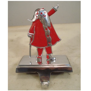 Red Painted Metal <b>Stocking</b> <b>Holder</b> For Christmas Table Top Decorative - Product Image 4