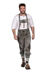 ท่ออากาศบาวาเรีย lederhosen เยอรมันกำหนดแบบดั้งเดิม Oktoberfest คุกเข่าสั้นสั่งทำสำหรับฤดูกาลใหม่ - Product Image 3