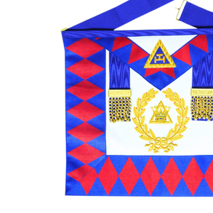 Delantal masónico bordado personalizado de bajo precio Venta caliente Royal Arch Chapter Grand Rank Delantal para la venta - Product Image 2