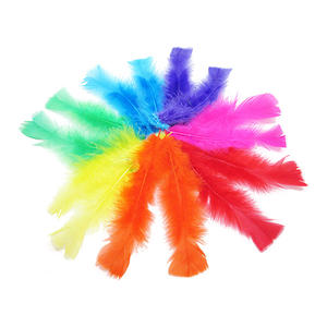 ขนไก่งวงสำหรับงานฝีมือ 320 ชิ้น ขนาด 10 ซม. ย้อมสี ปลอดสารพิษ สีสันสดใส มีสีตามสั่ง คุณภาพเยี่ยม - Product Image 4