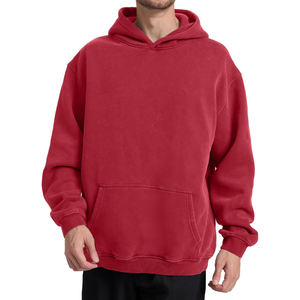 Sudadera con Capucha Estilo Desgastado, Lavado Ácido, Unisex, de Alta Calidad, Personalizable, Moderna, Cómoda, Bordada, para Invierno, Servicio OEM - Product Image 1