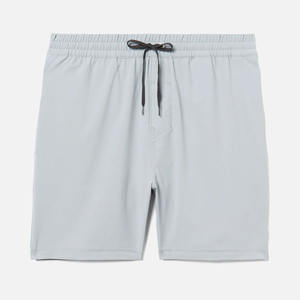 Pantalones Cortos de Lona Personalizados para Hombre, Talla Única, Diseño Sólido con Logotipo Frontal, Transpirables, de Secado Rápido, con Cierre de Cordón, 100% Poliéster, para Playa - Product Image 4