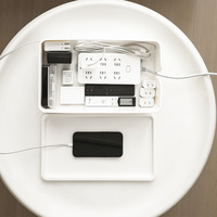 Boîte de rangement pour multiprises, organisateur de câbles, support de câbles en PP, organisateur de câbles de charge