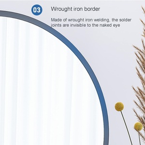 Espejo redondo para maquillaje y afeitado de mesa, espejo giratorio con bandeja, Material de hierro para bodas, cumpleaños u ocasiones - Product Image 6