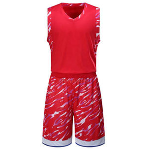Uniforme de baloncesto sublimado para hombre y mujer, uniforme de baloncesto unisex con diseño de logotipo personalizado, color sólido, informal, 100% poliéster - Product Image 3