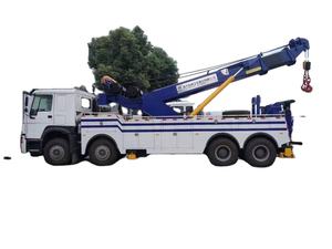 Venta directa de fábrica, grúa de remolque 8*4 con giro de 360 grados y cabrestante hidráulico de 30 toneladas - Product Image 3