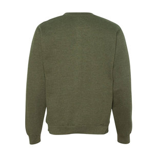 Sudadera de lana suave con cuello redondo para hombre, jersey de cuello redondo de alta calidad, sudadera extragrande de Color sólido de peso pesado - Product Image 3