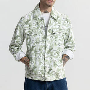 Veste en jean boutonnée à manches longues pour hommes veste en jean nouveauté 2025 produit veste en jean pour hommes en coton - Product Image 1