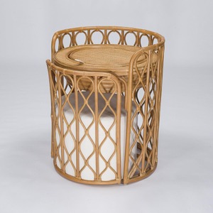 Atractivo tocador grande de ratán con espejo, diseño moderno único, mesas de maquillaje para niñas - Product Image 2