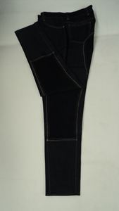 CULOTTES D'ÉQUITATION EN TISSU DENIM DE CONCEPTION PERSONNALISÉE PREMIUM & JODHPUR AVEC COUTURES DE CONCEPTION FANTAISIE ET FABRICANT DE CRISTAL - Product Image 3