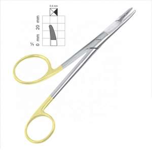 Porte-aiguilles Gillies Astrin à manche doré, forceps TC 6 pouces, ensemble d'instruments en acier inoxydable de qualité supérieure, certifié CE - Product Image 5