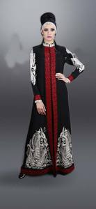 Meilleures ventes d'abaya de luxe entièrement brodée pour l'habillage des femmes musulmanes - Product Image 2