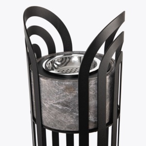 กระถางธูปเหล็กและหินอ่อนทรงสูงสำหรับตกแต่ง - Product Image 4