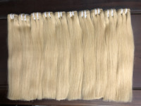 Extensions de cheveux vierges vietnamiennes Remy de style lisse et droit, couleur tendance de la marque Caha, faites à la main, double trame