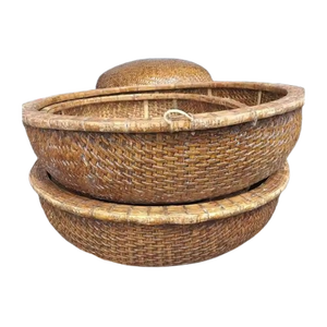 Barco de bambú redondo de Vietnam con revestimiento de fibra de vidrio para mayor estabilidad - Product Image 1