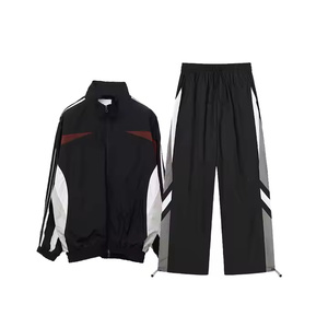 Fabricants de vêtements Logo personnalisé Polyester/coton teint uni Pantalon évasé unisexe à capuche Pantalon de survêtement Jogging Gym Hiver - Product Image 5