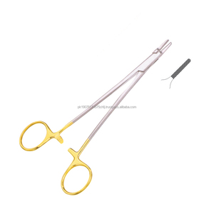 Portaagujas Francés de Acero Inoxidable, Instrumento Quirúrgico Oftálmico de Precisión, Reutilizable, Clase I, Certificado CE ISO, OEM - Product Image 2