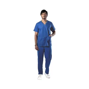 Wholesale Custom Short Sleeve V Neck Scrubs Uniforms Medical Uniform For Men At Best Price