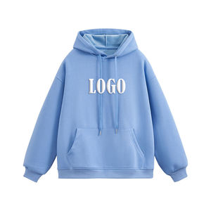 Streetwear décontracté pour hommes et femmes sweats à capuche en coton doux sweats à la mode Design solide élégant tissu tricoté uni teint hiver - Product Image 5